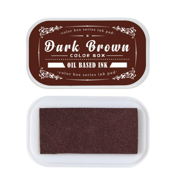 Vintage oil-based ink pad set with colorful retro label cases for rubber stamps, planners, tags, and paper crafts