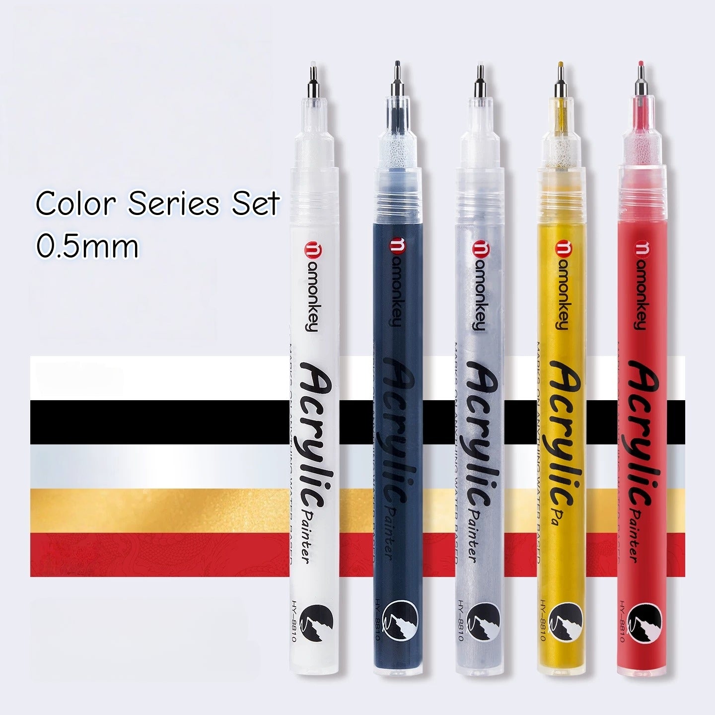 Acrylic liner markers