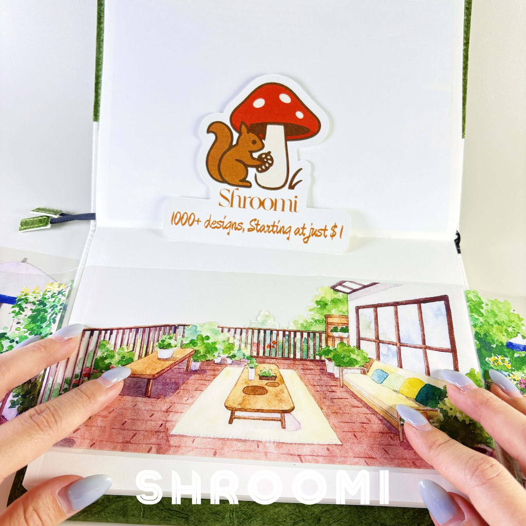 Rooftop Garden PET Tape Sunny Terrace Cafe PET Tape | Cozy Outdoor Garden Washi Tape | Balcony Life Decorative Tape