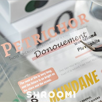 Unexpected Encounter English Sticker Collection Unexpected Encounter English Sticker Book – Aesthetic Text Stickers for Journaling & Planners