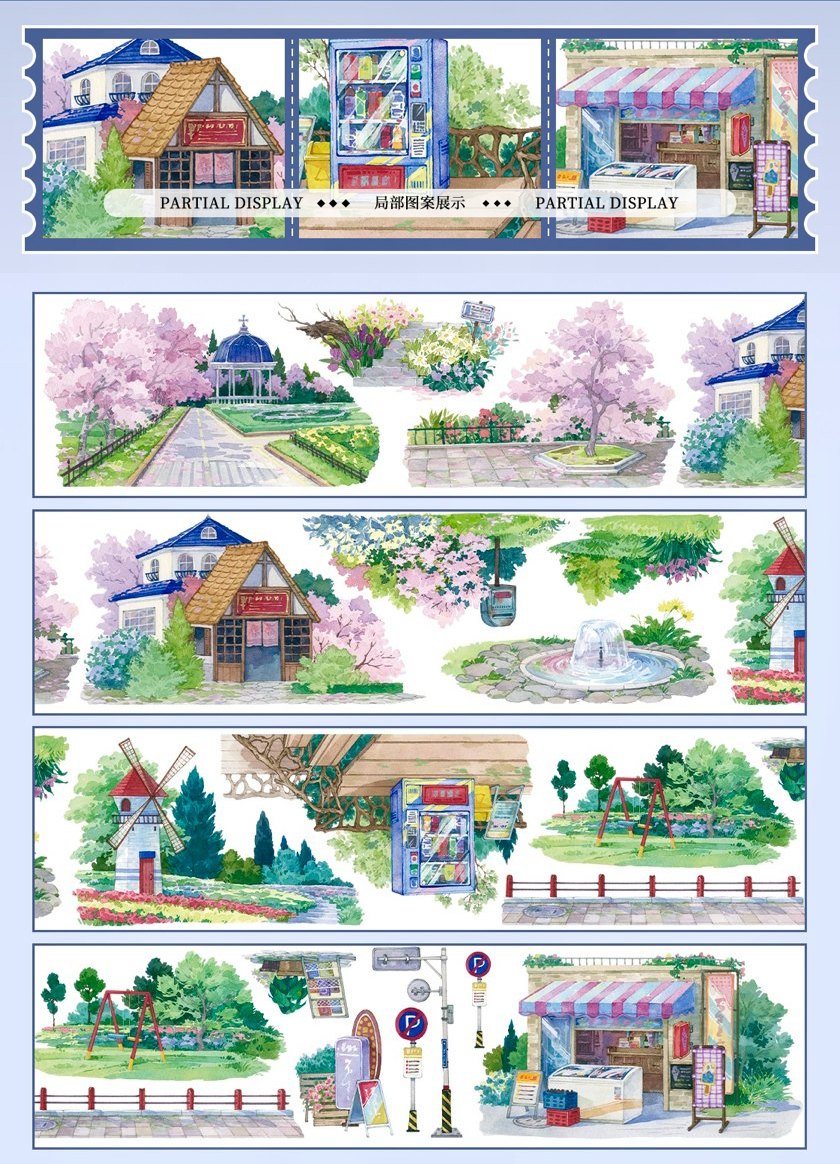 Sweet Spring & Summer Scenery PET Tape