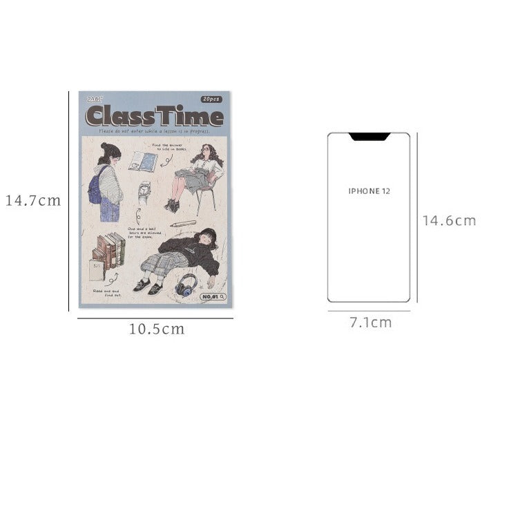 Forest Girl Sticker Collection Forest Girl Sticker Book – Nature Aesthetic Girl Stickers for Journals & Crafts