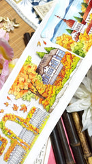 Autumn Whispers Landscape Washi Tape - Scenic Collection PET Decorative Tape