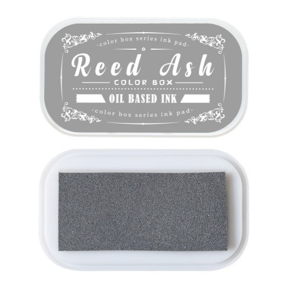 Vintage oil-based ink pad set with colorful retro label cases for rubber stamps, planners, tags, and paper crafts