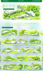 Stone Amidst Grass PET Tape
