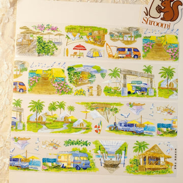 Seaside Campsite PET Tape