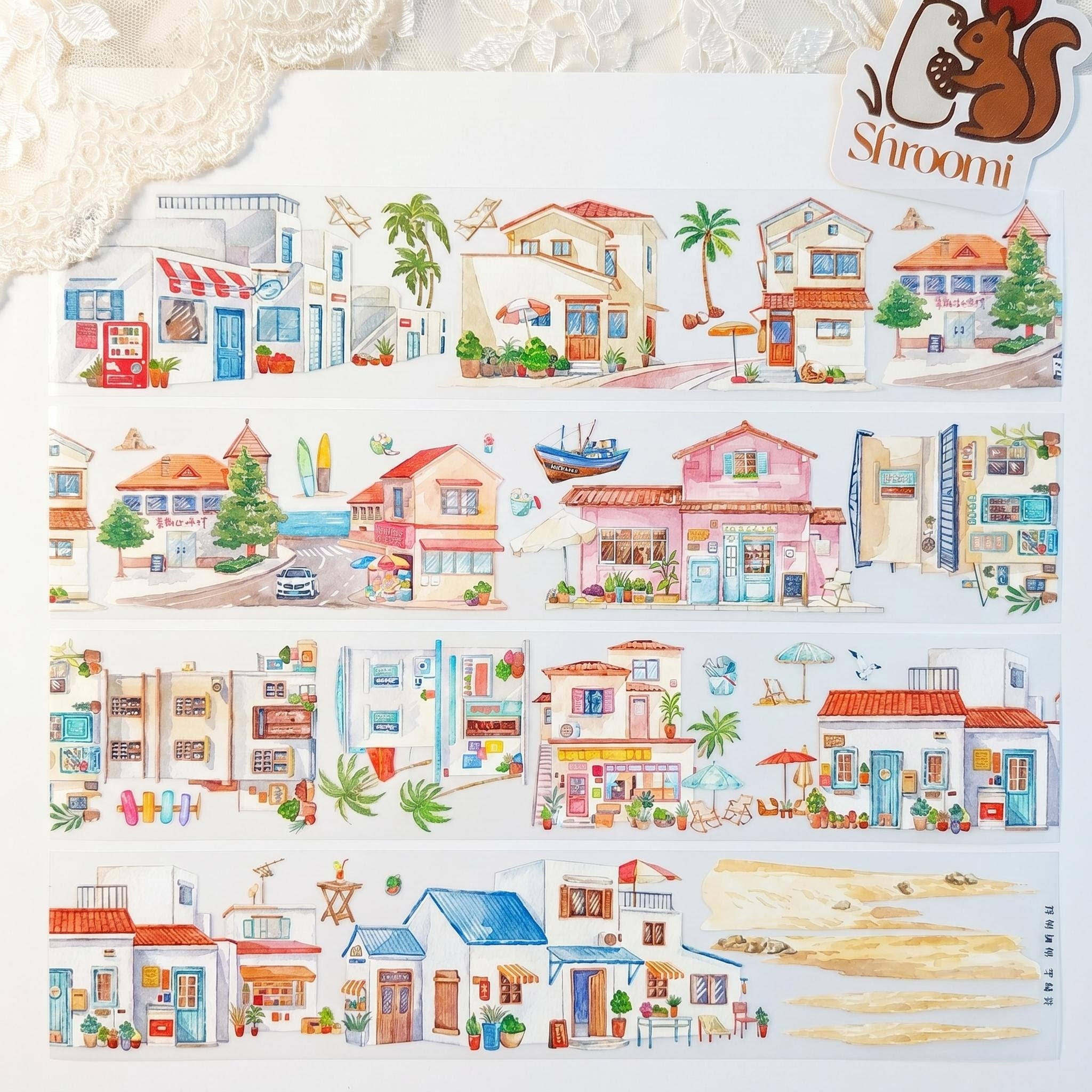 Seaside Town PET Tape