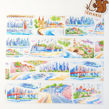 Coastal City Panorama PET Tape