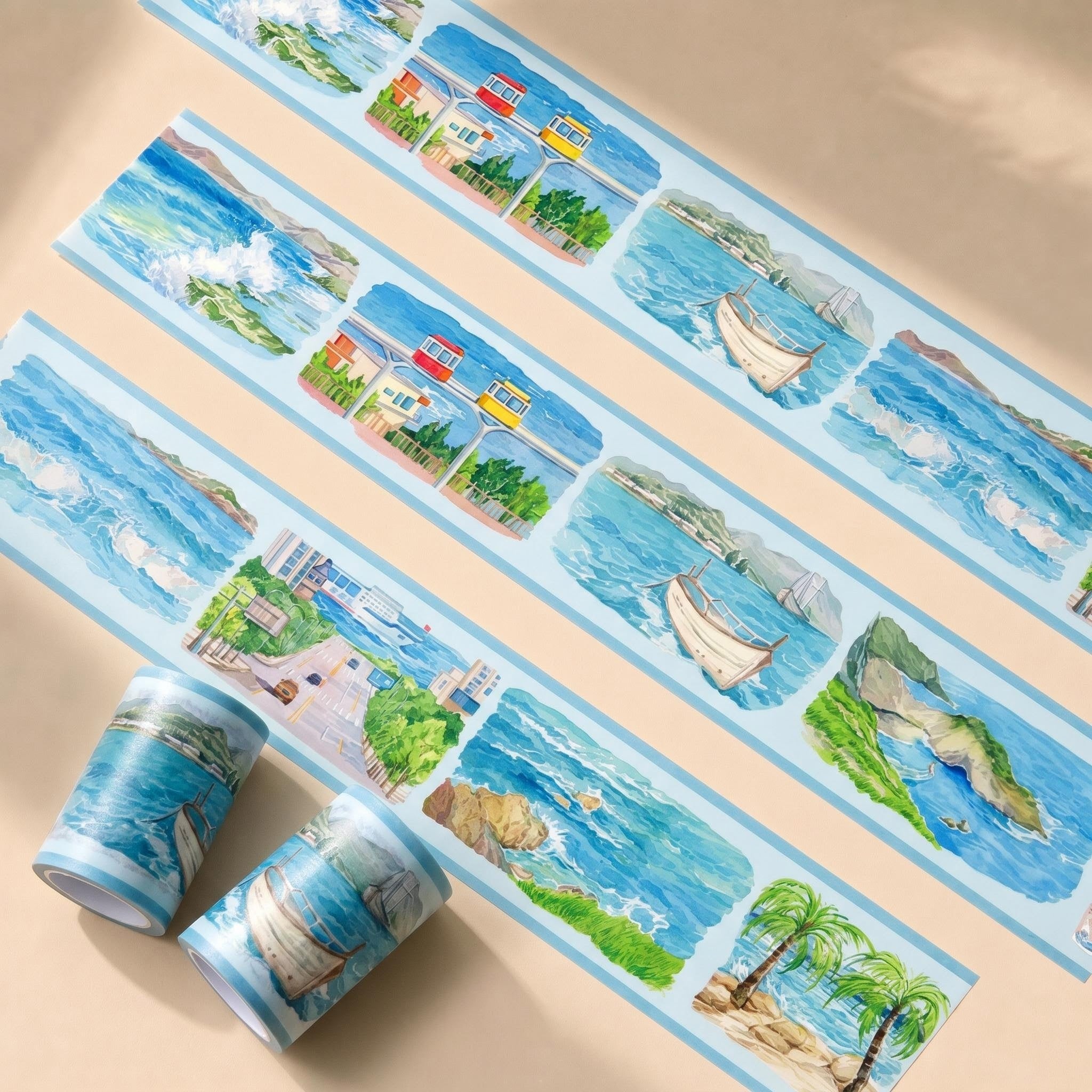 Summer Scene-Building Decorative Tape Collection