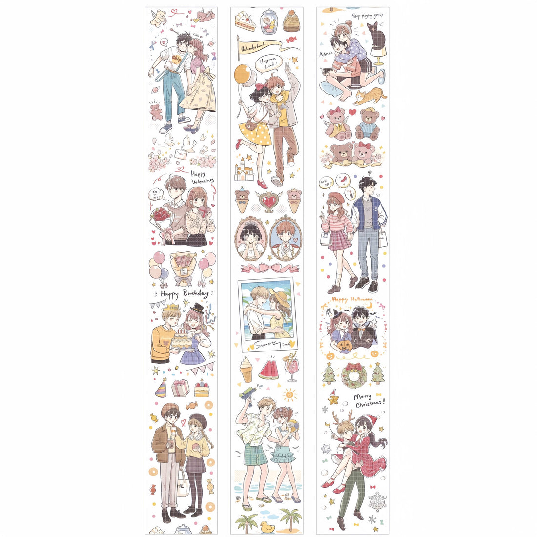 Love Announcement character decorative tape design