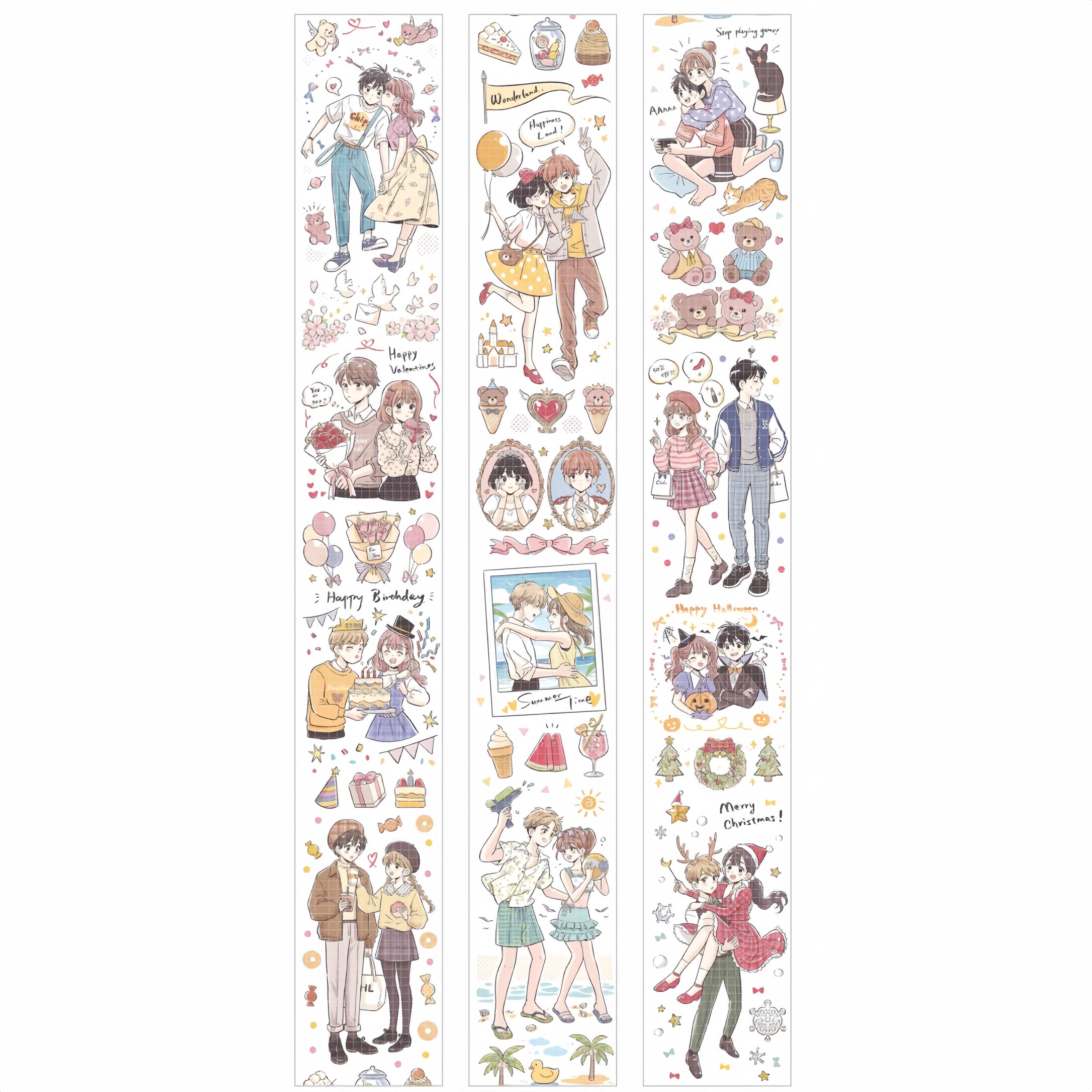 Love Announcement character decorative tape detail view
