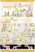 Seaside Shop View (Small) PET Tape Seaside Shop PET Tape | European Coastal Cafe Scenery Sticker