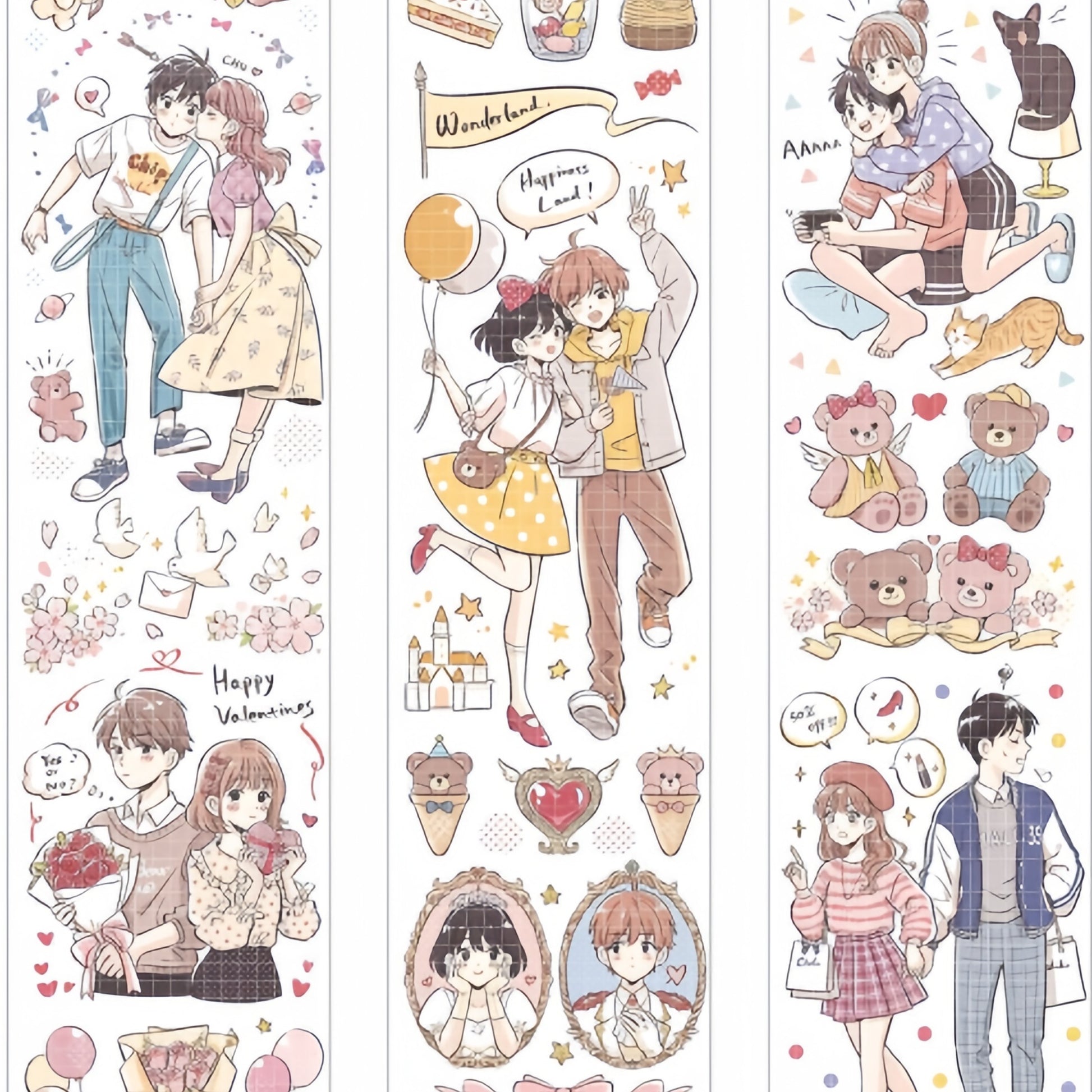 Love Announcement character decorative tape design