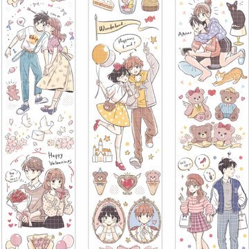 Love Announcement character decorative tape design