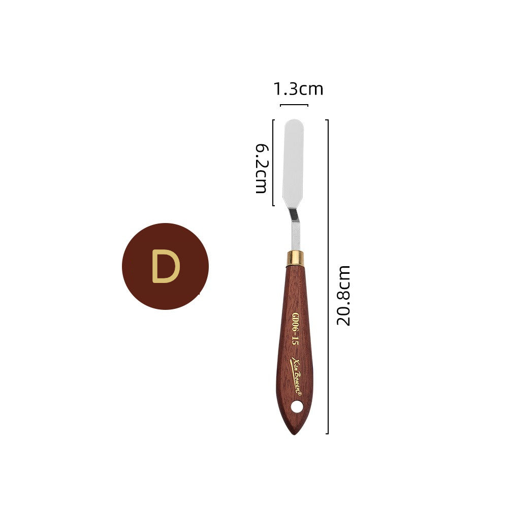 Palette knife set with scraper-style craft tools