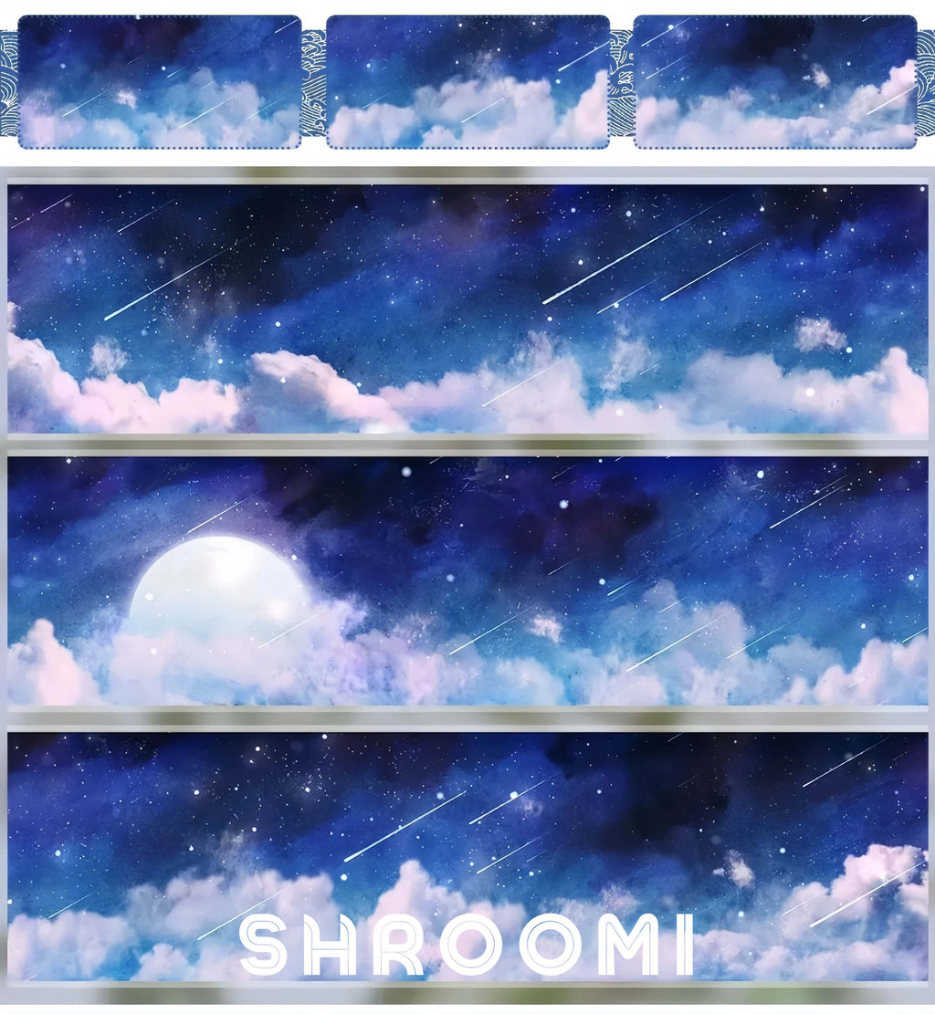 Sky Collection Vol.2 - One Loop/Whole Roll Sky Collection Vol.2 – Sunrise, Cloud & Twilight PET Tape Set for Journaling