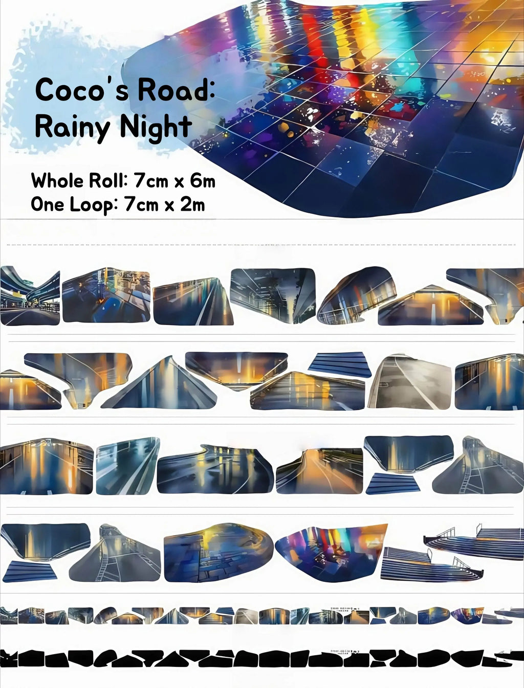 Coco’s Road - Night Streets / Neon Streets / Rainy Night Roads Tape Shroomi