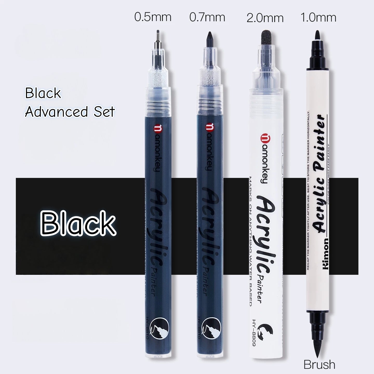 Acrylic liner markers
