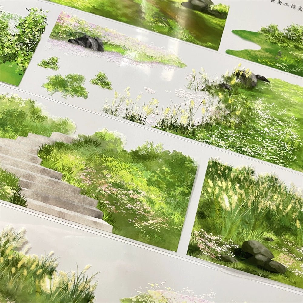 Garden Pathway Scene PET Tape - Shroomi