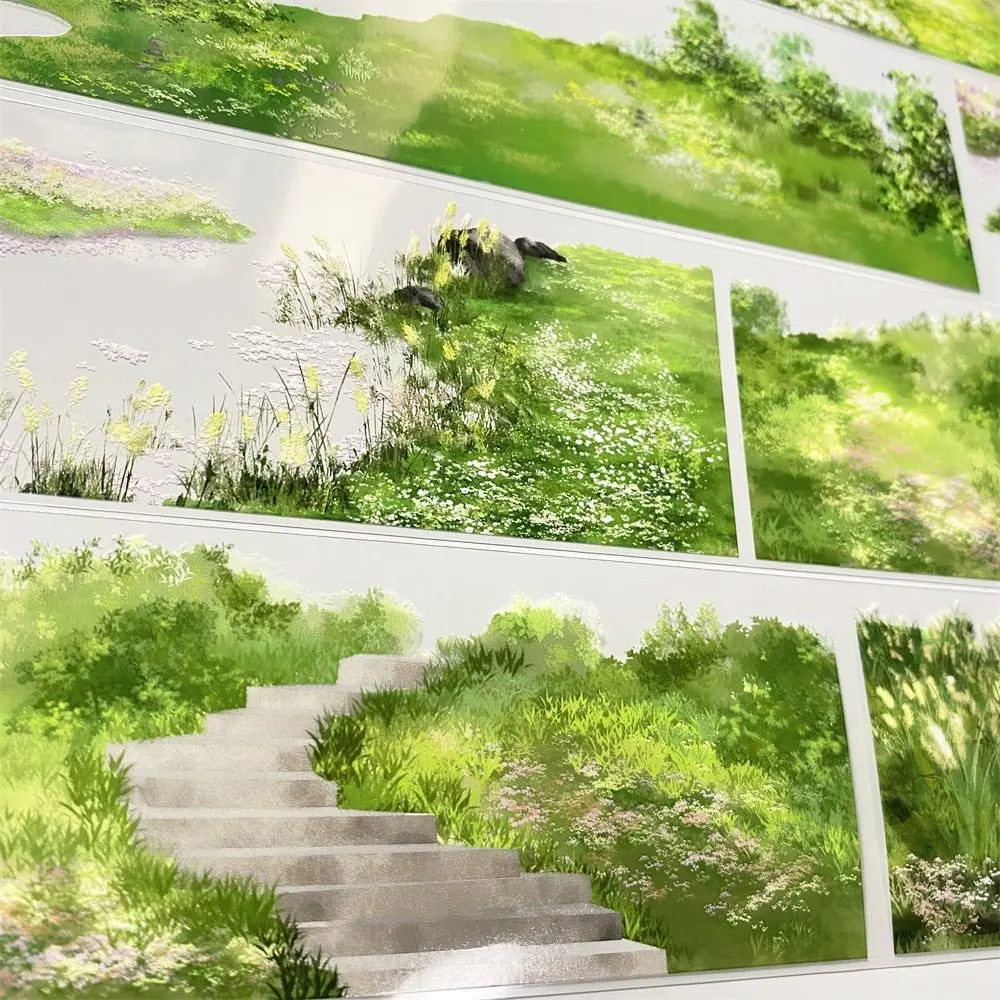 Garden Pathway Scene PET Tape - Shroomi