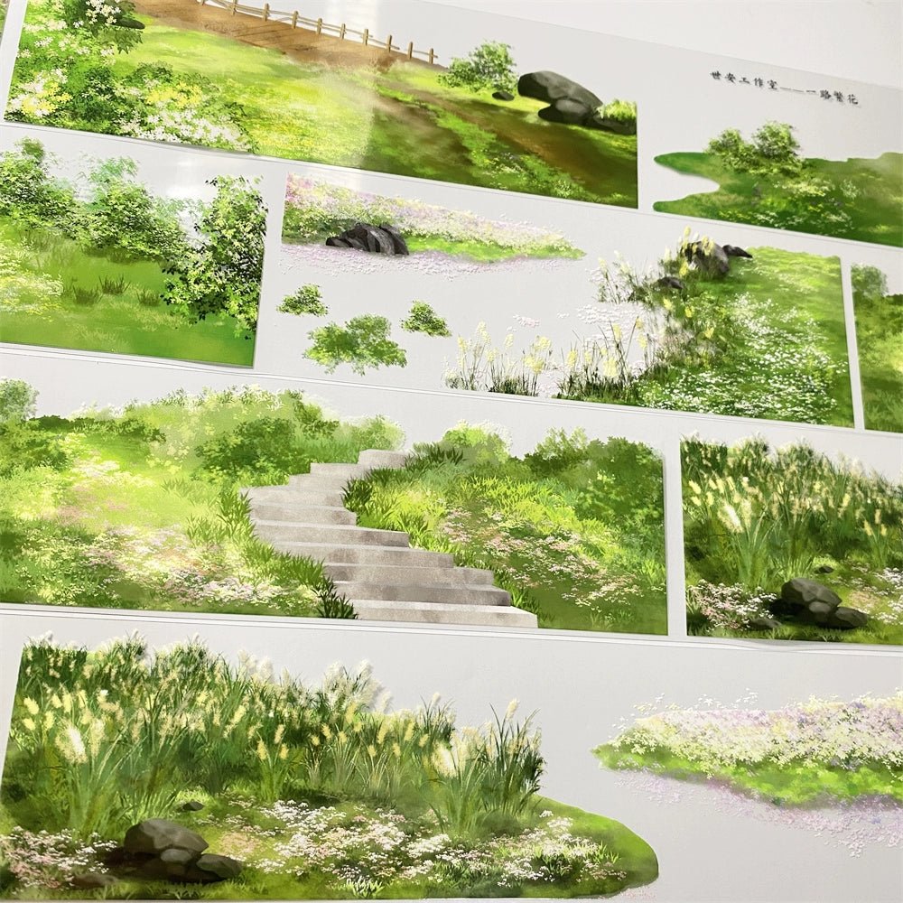 Garden Pathway Scene PET Tape - Shroomi