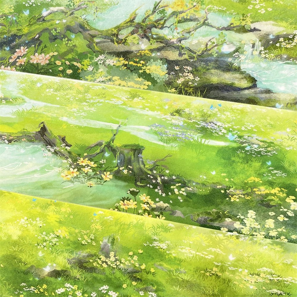 Green Meadow Dreams PET Tape - Shroomi