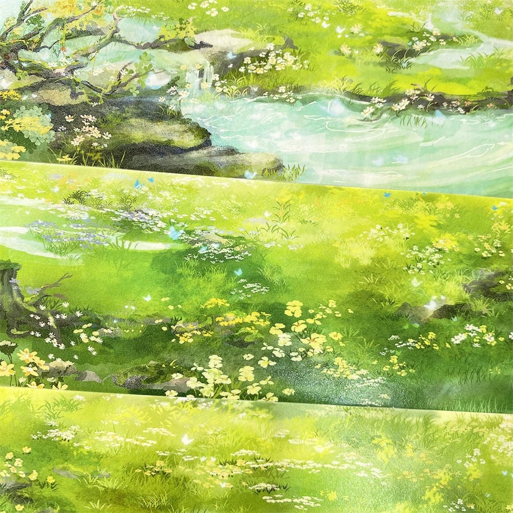Green Meadow Dreams PET Tape - Shroomi