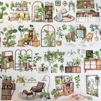 Indoor Greenery Scene PET Sticker - Shroomi