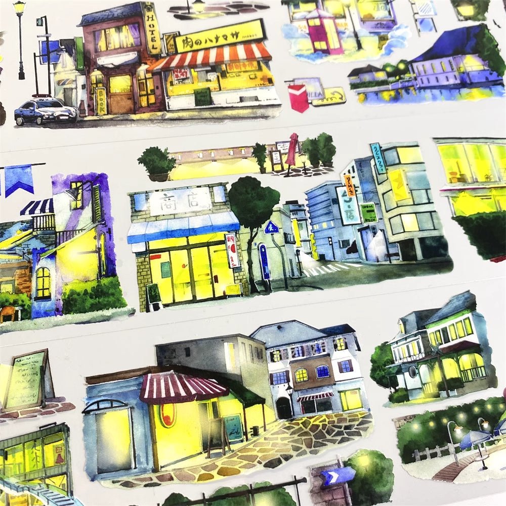 Night Japan Street View PET Tape - Shroomi