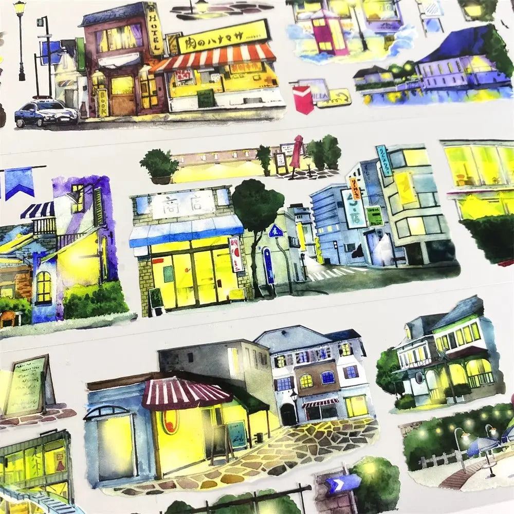 Night Japan Street View PET Tape - Shroomi