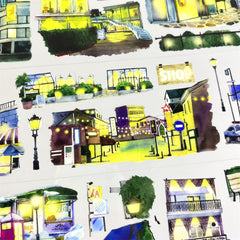 Night Japan Street View PET Tape - Shroomi
