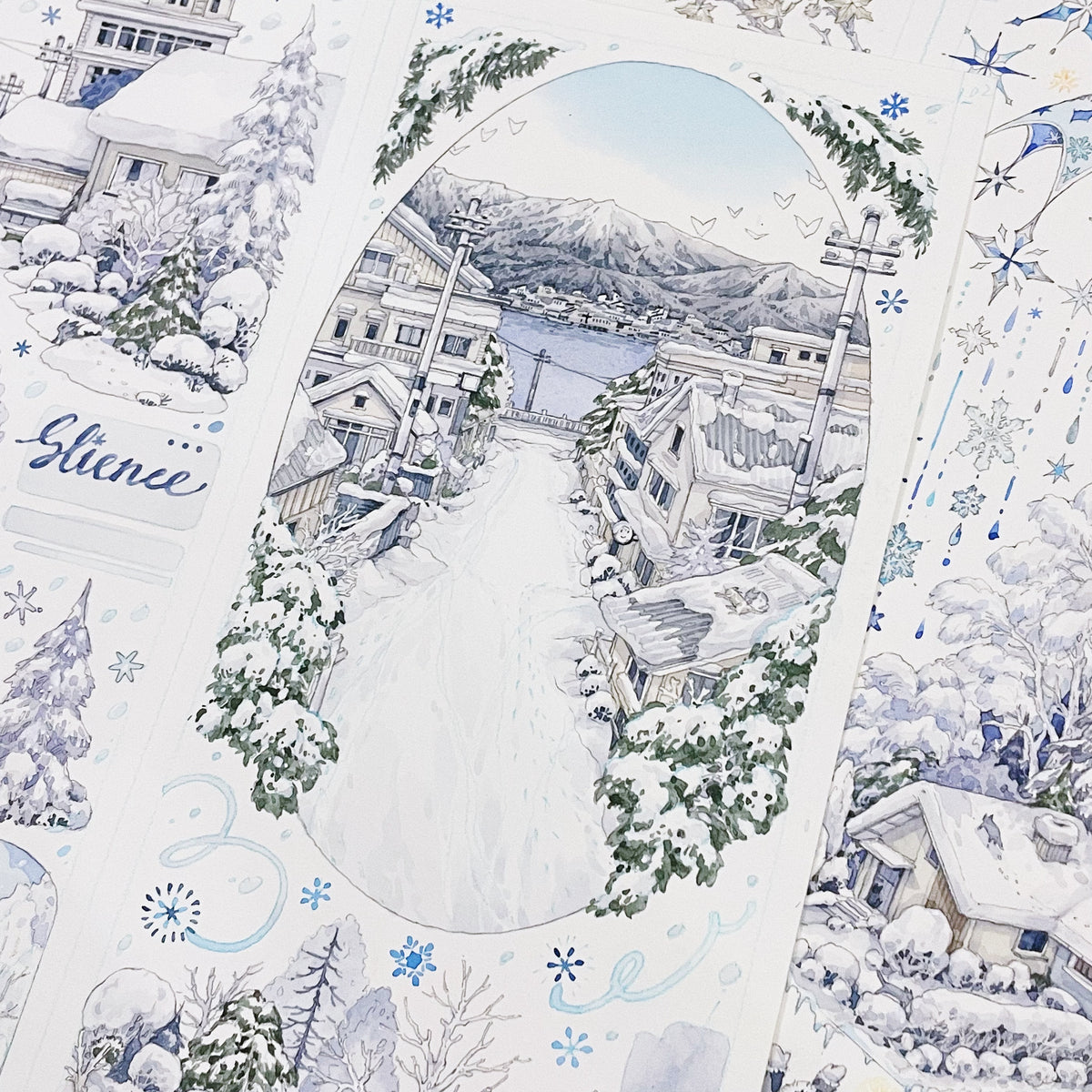 Snowy Mountain Town PET Tape Snowy Mountain Town PET Tape | Journaling & Collage