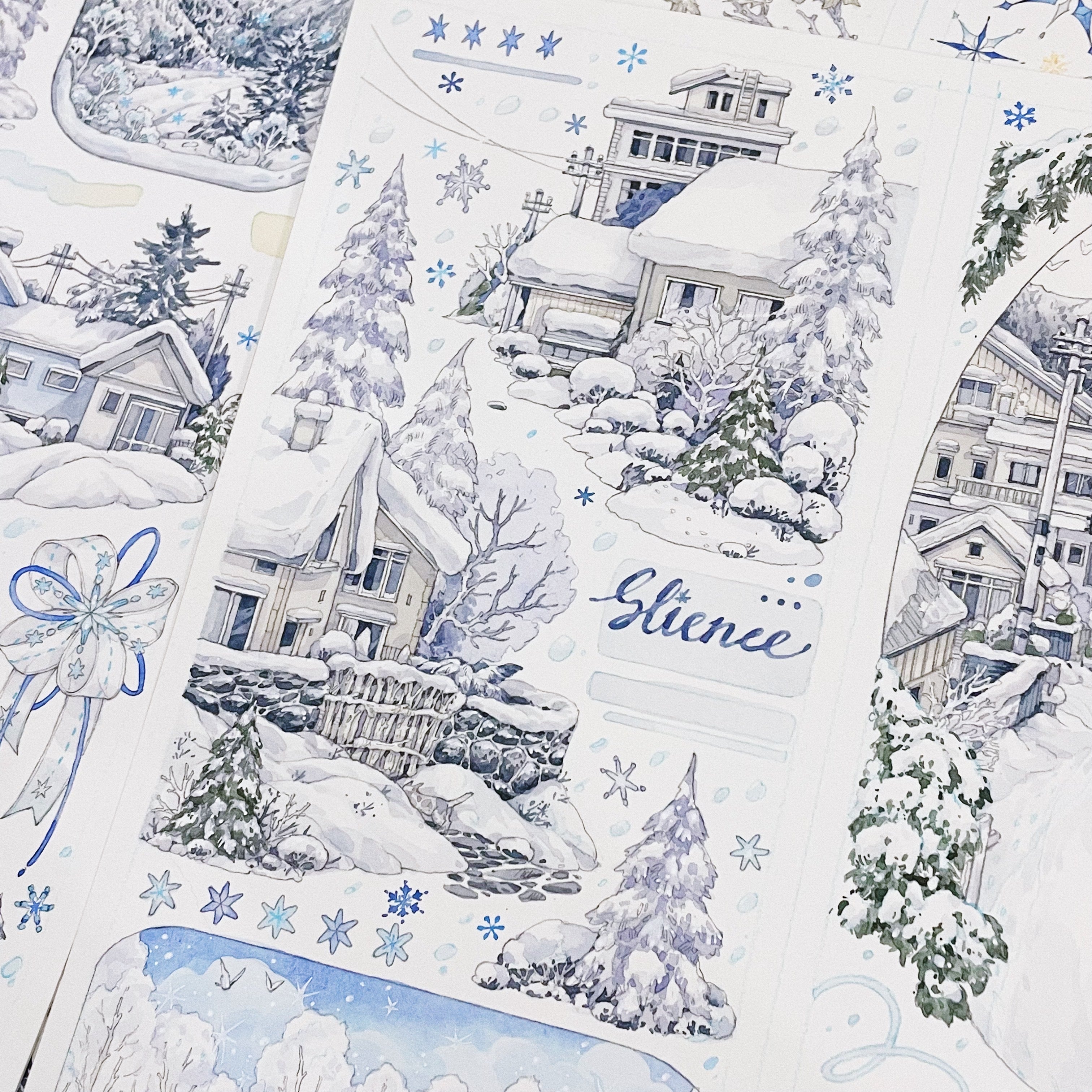 Snowy Mountain Town PET Tape Snowy Mountain Town PET Tape | Journaling & Collage