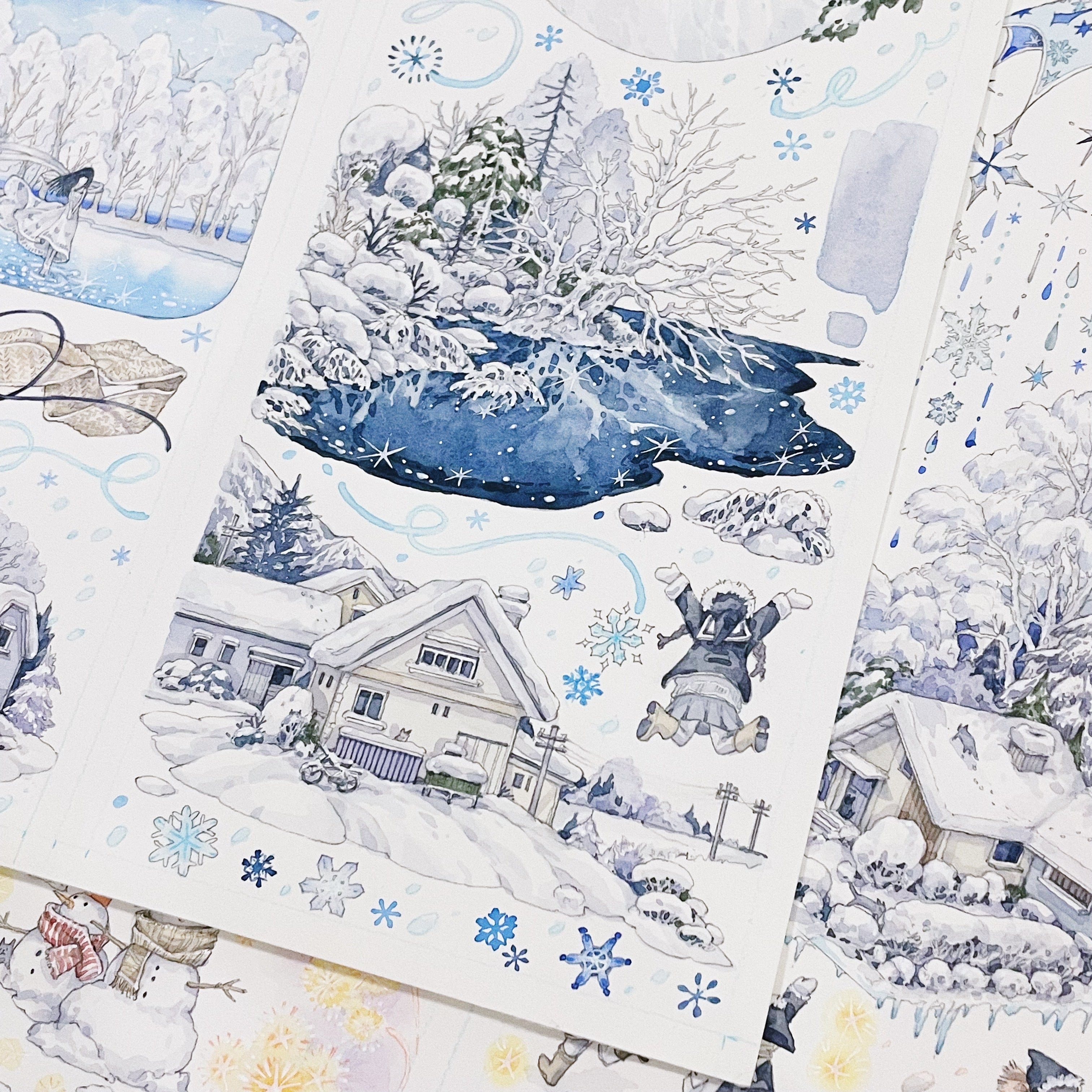 Snowy Mountain Town PET Tape Snowy Mountain Town PET Tape | Journaling & Collage