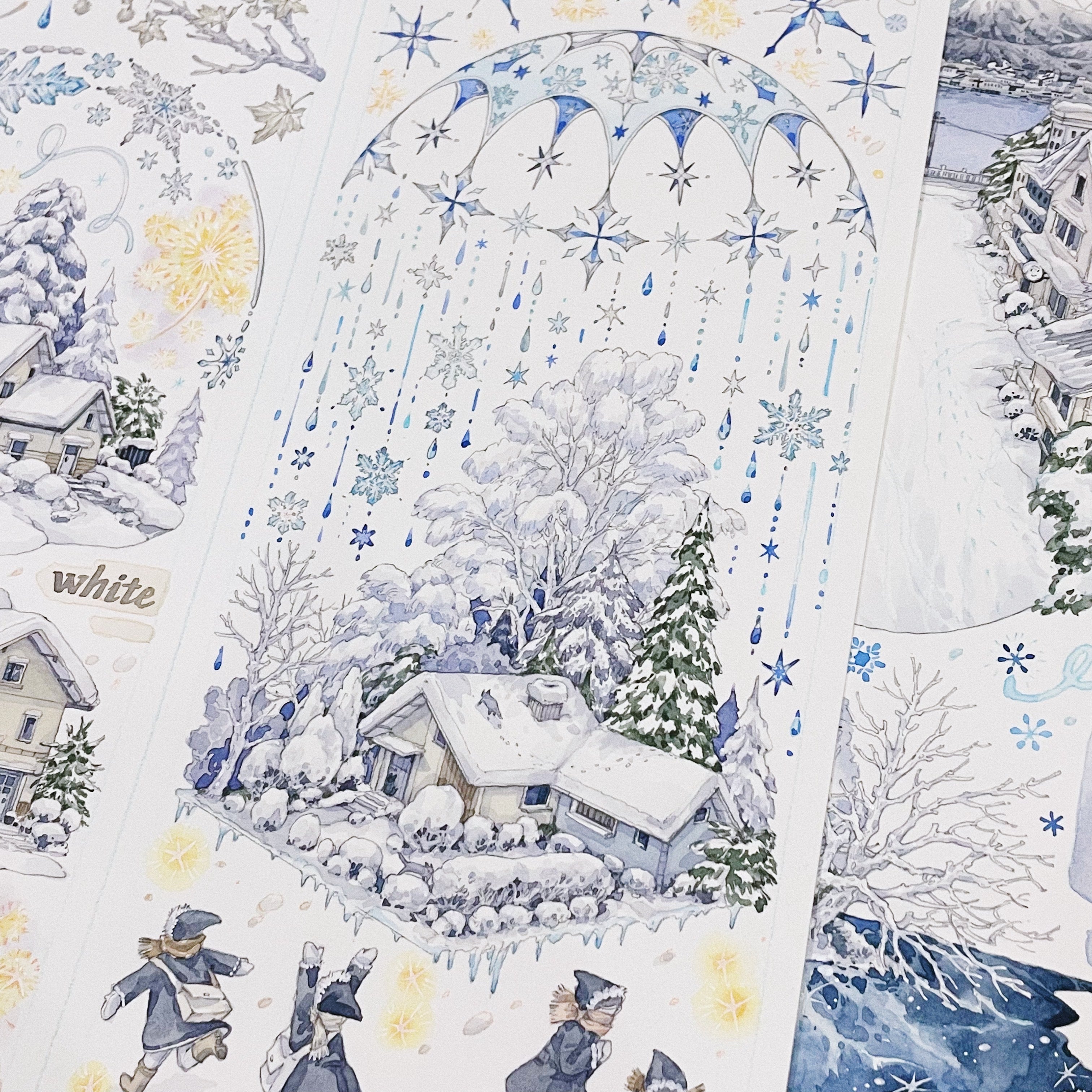 Snowy Mountain Town PET Tape Snowy Mountain Town PET Tape | Journaling & Collage