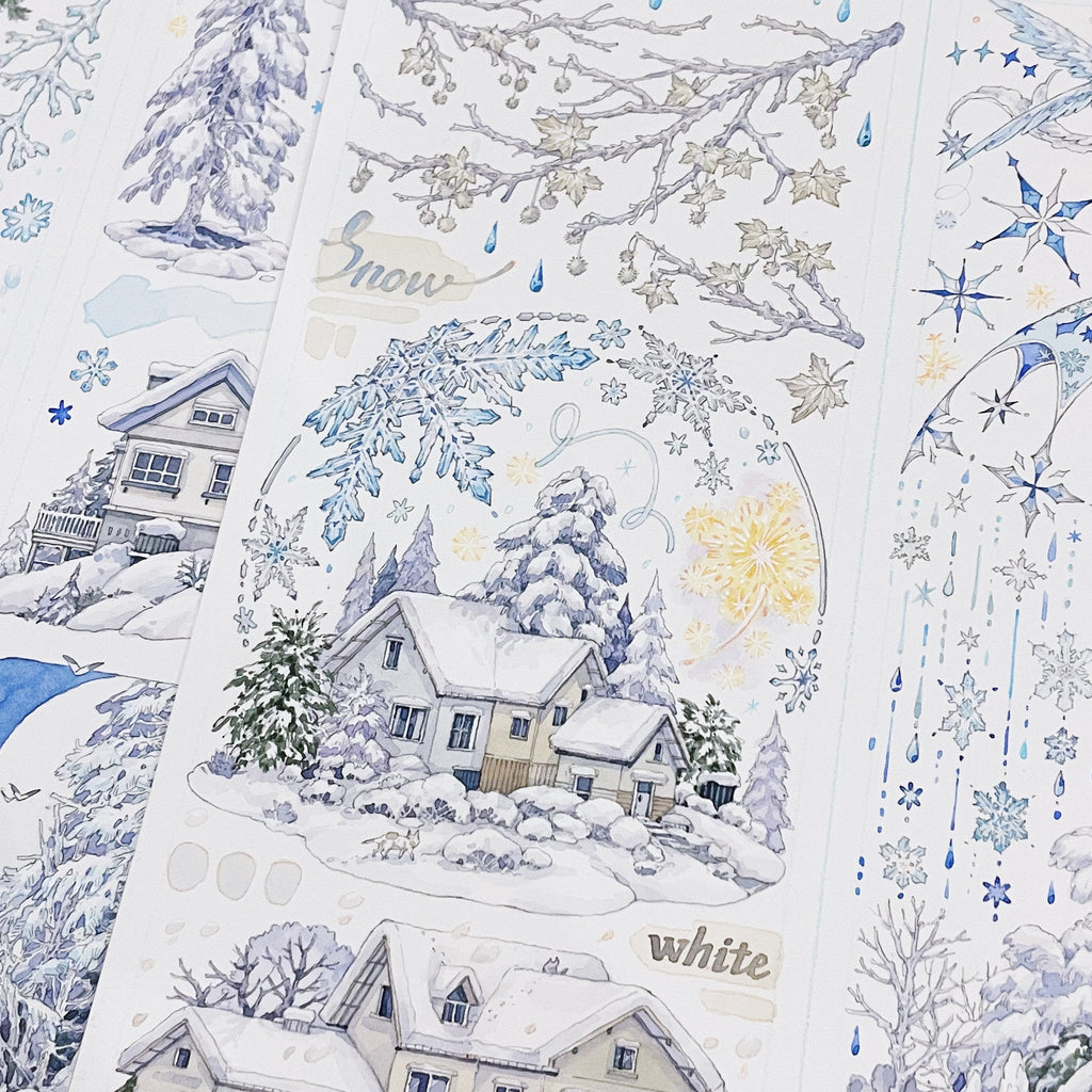 Snowy Mountain Town PET Tape Snowy Mountain Town PET Tape | Journaling & Collage