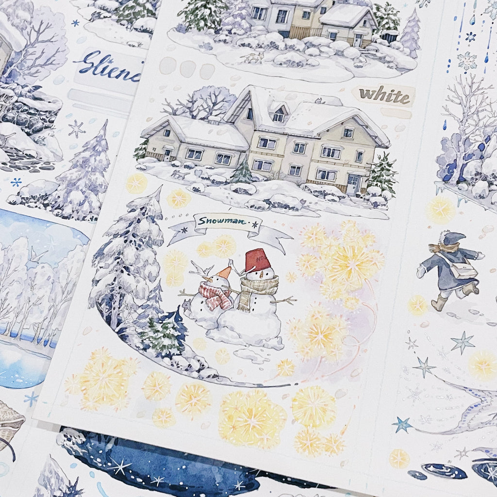 Snowy Mountain Town PET Tape Snowy Mountain Town PET Tape | Journaling & Collage