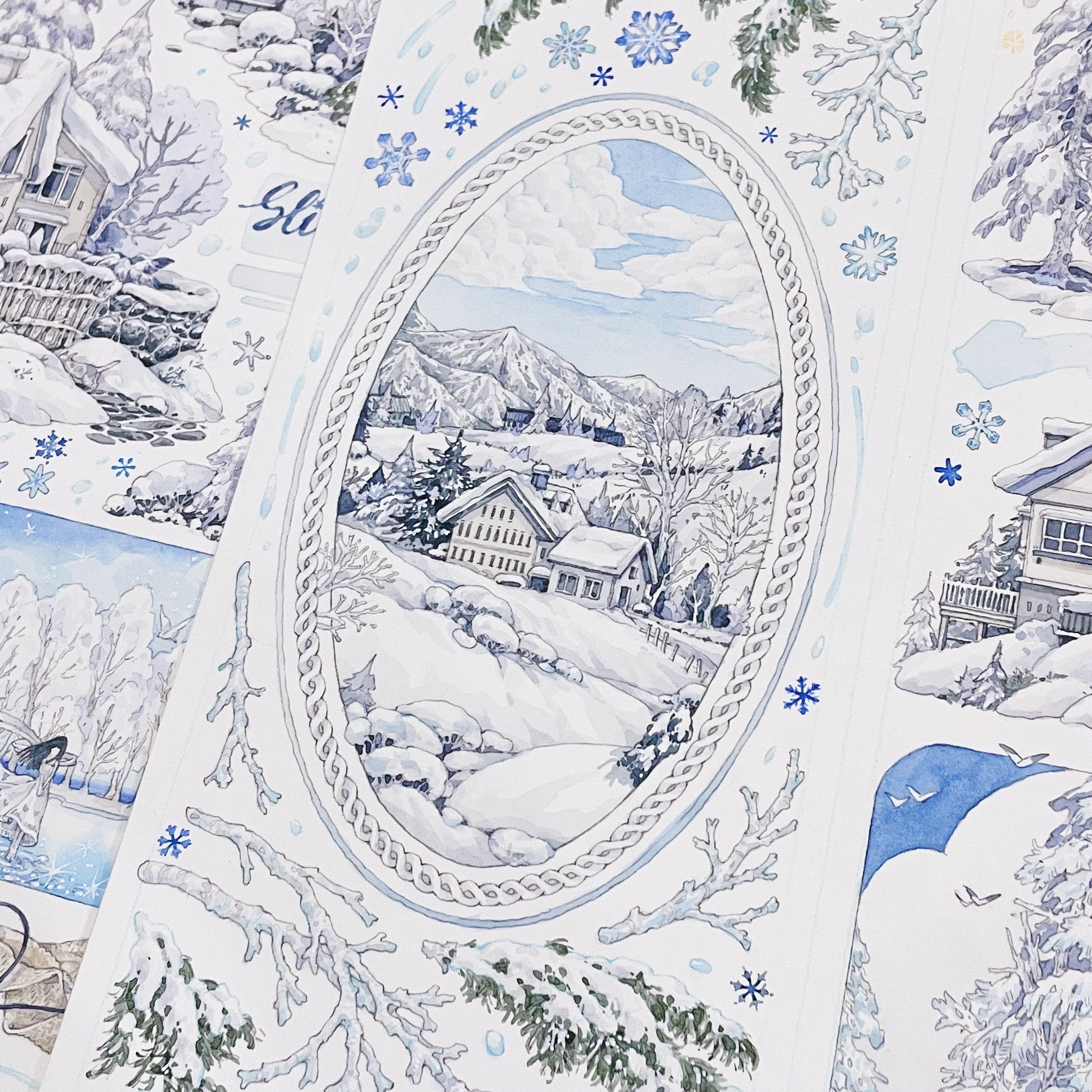 Snowy Mountain Town PET Tape Snowy Mountain Town PET Tape | Journaling & Collage