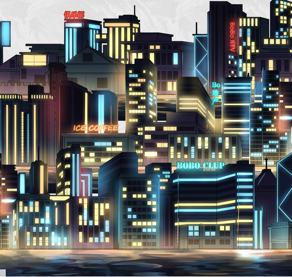 Neon City Nights PET Tape - Whole Roll Neon City Nights PET Tape Loop | Shroomi