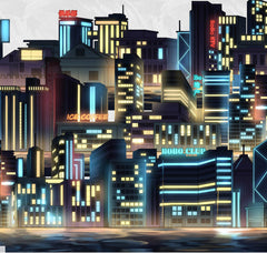 Neon City Nights PET Tape - Whole Roll Neon City Nights PET Tape Loop | Shroomi