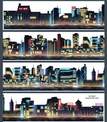 Neon City Nights PET Tape - Whole Roll Neon City Nights PET Tape Loop | Shroomi