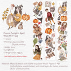 Pre-cut Pumpkin Spell Wide Washi/PET Tape The Washi Tape Shop