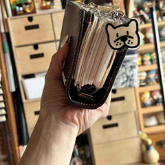 Premium A7 Leather Ring Binder Journal - Refillable Planner - Shroomi
