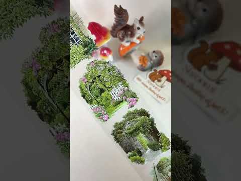 Tree-Lined Garden Scene PET Tape