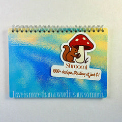 Release paper book for washi tape organization