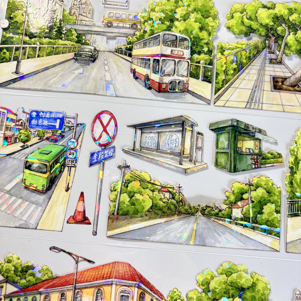 Shanghai Street View PET Tape - Shroomi