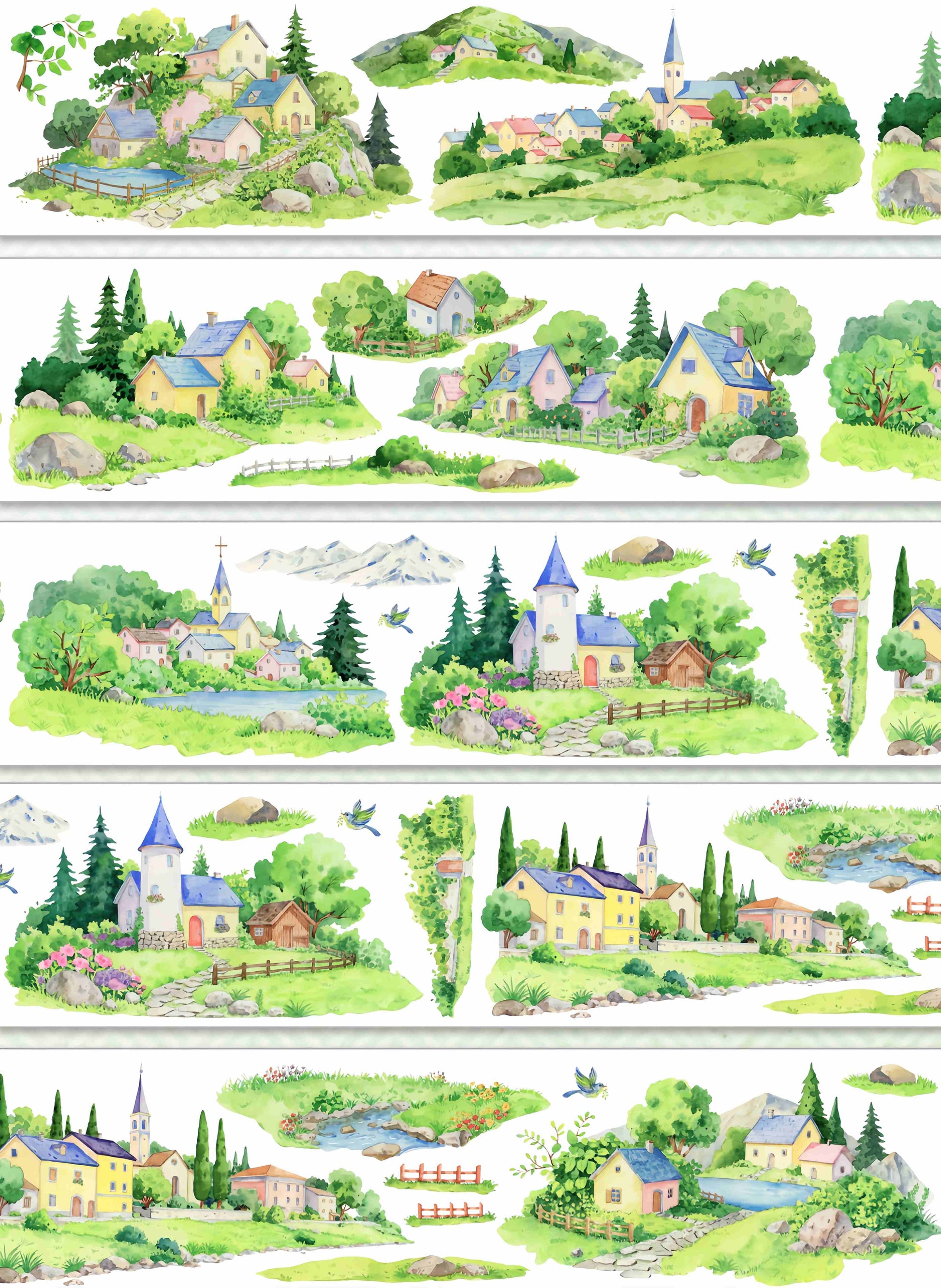 Green mountain village design, roll view