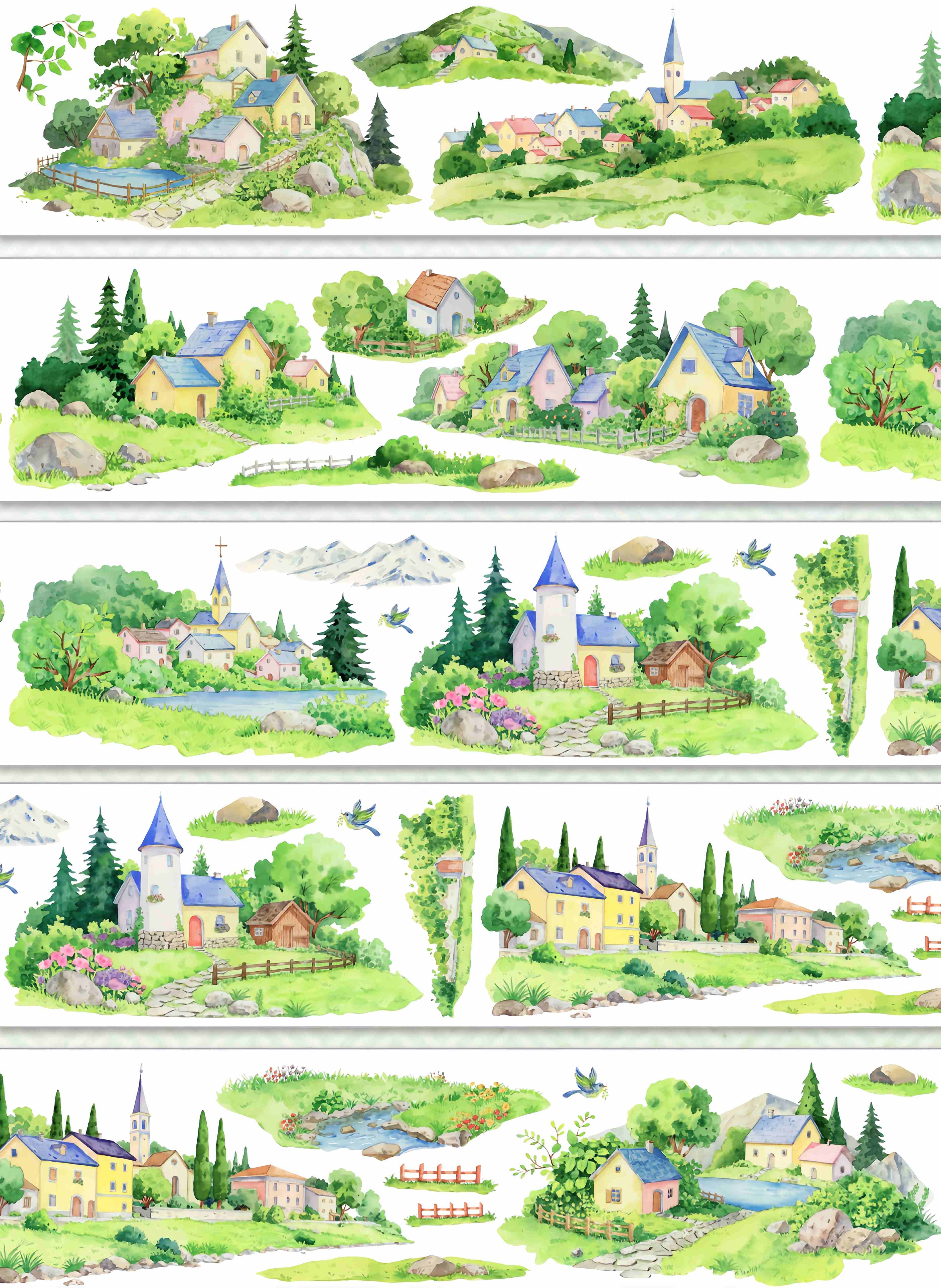 Green mountain village design, roll view