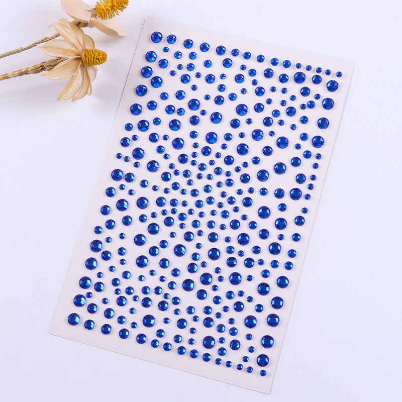 Starry pearl and rhinestone sticker pack