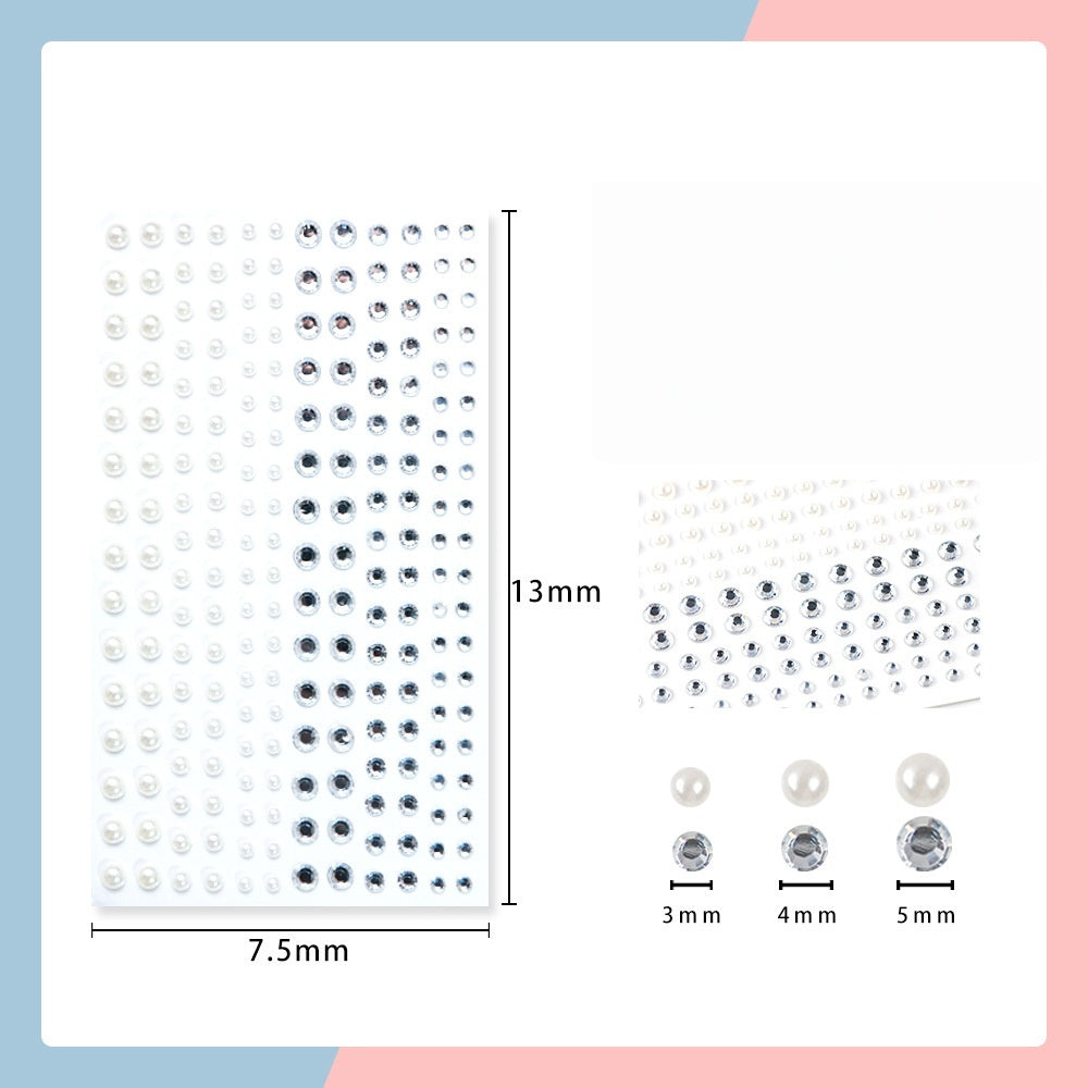 Candy color rhinestone sticker pack